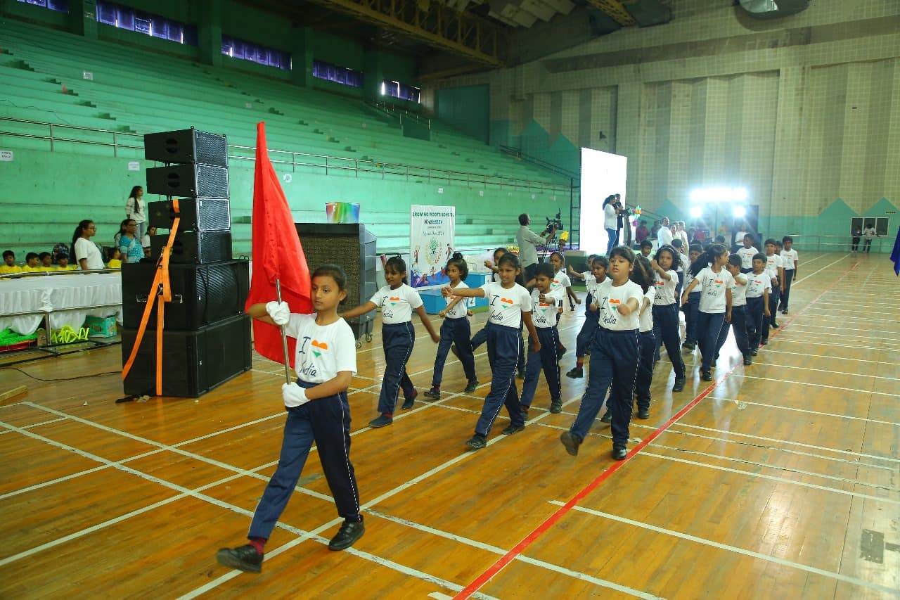 Flag march